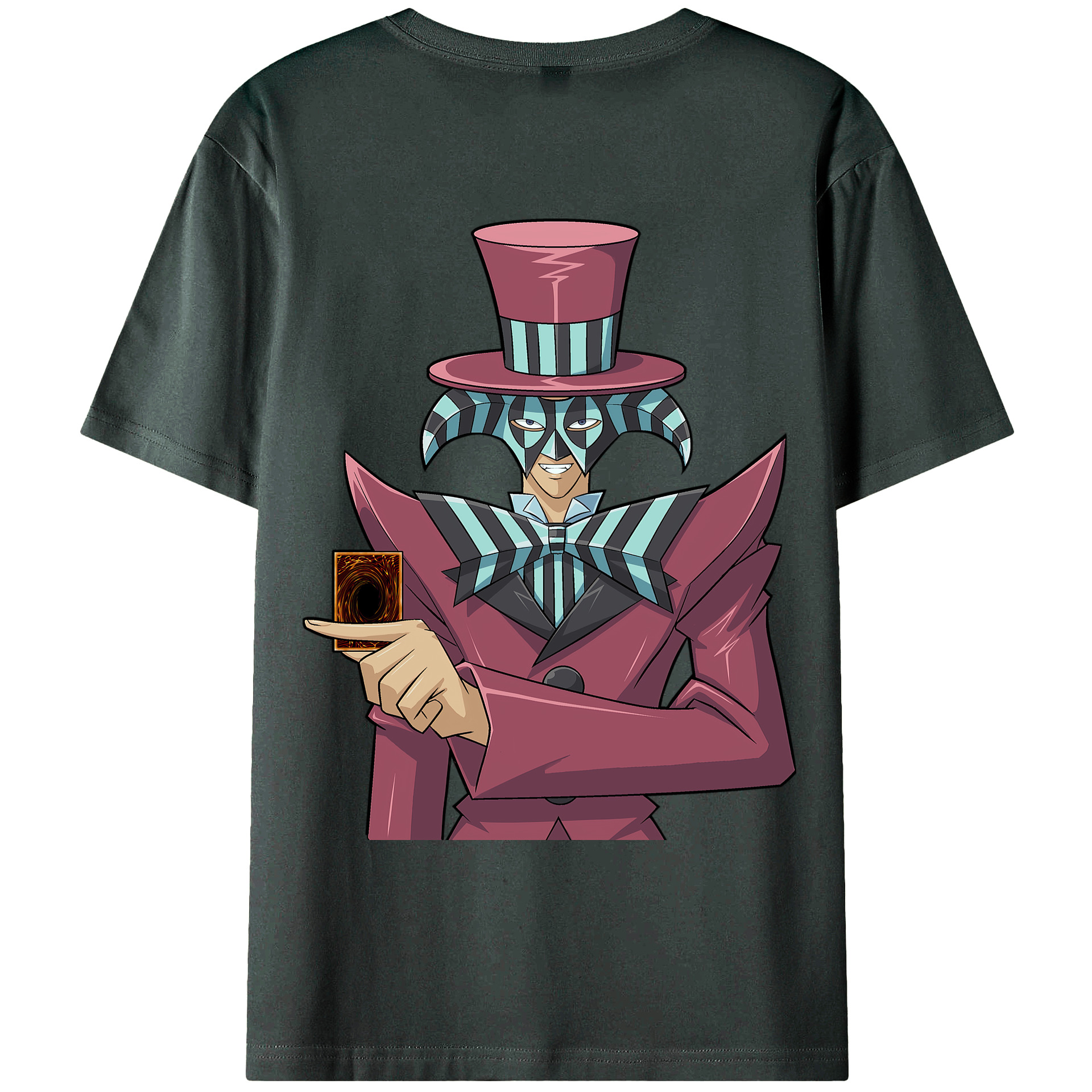（画像用） 遊☆戯☆王 Yu-Gi-Oh! 綿100％ メンズ半袖Tシャツ（バックプリント） 通気性
